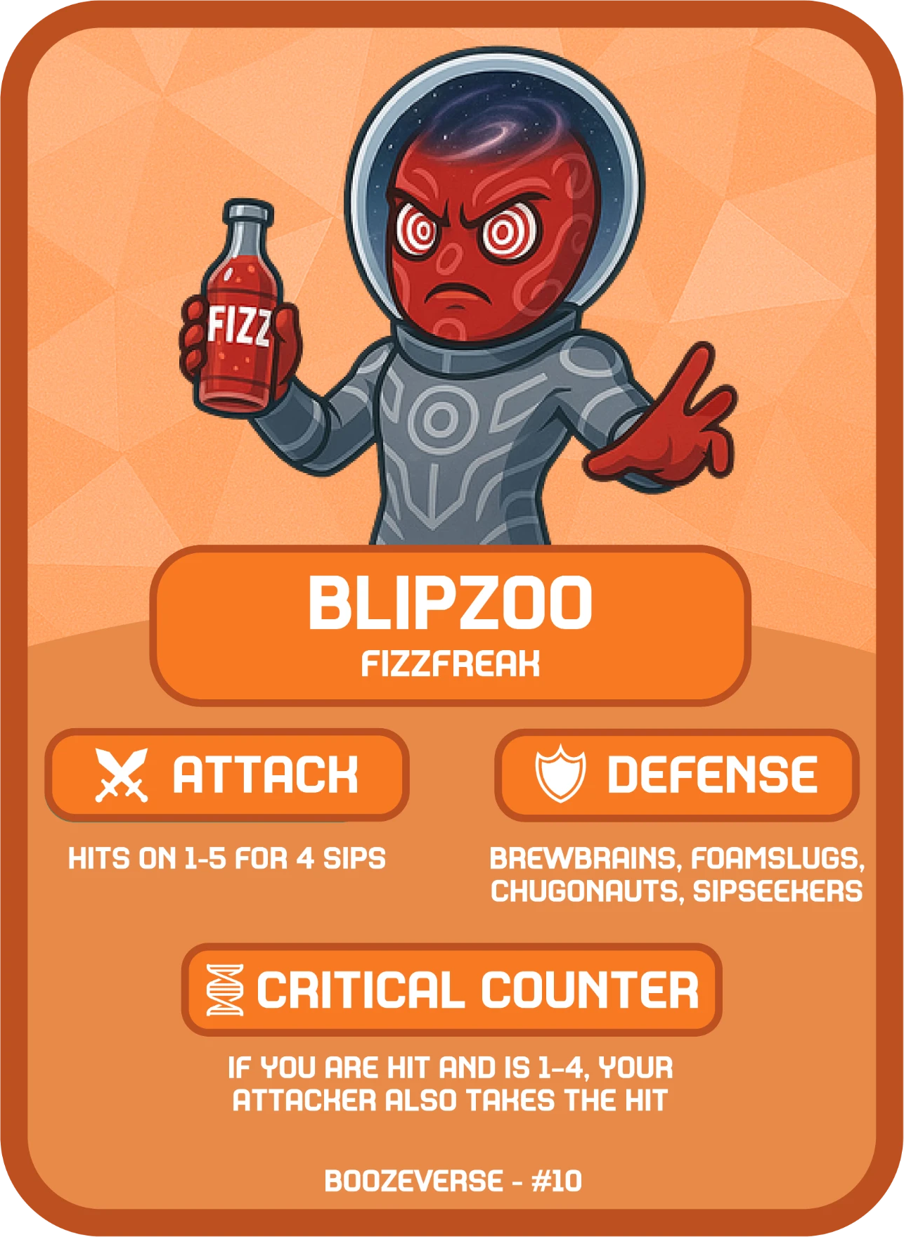 Blipzoo Legendary card art from Boozeverse