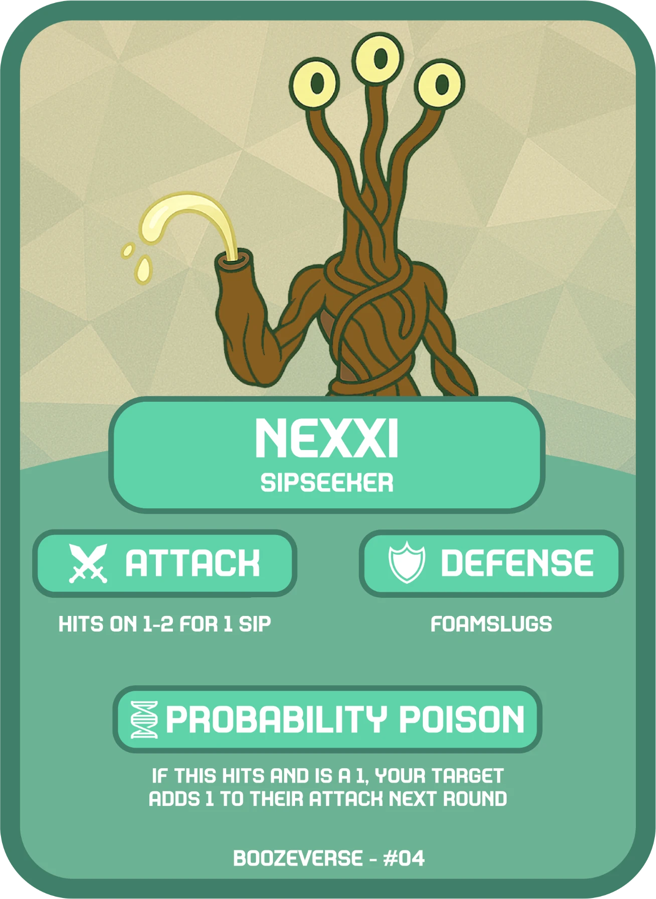 Nexxi Common card art from Boozeverse