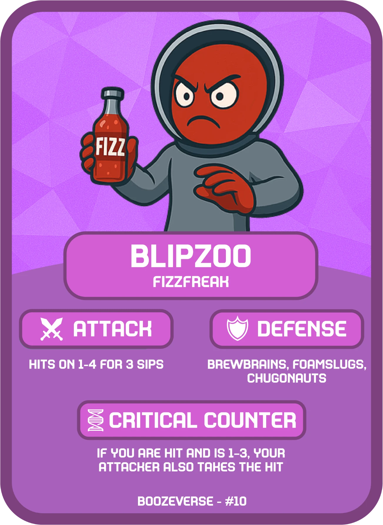 Blipzoo Epic card art from Boozeverse