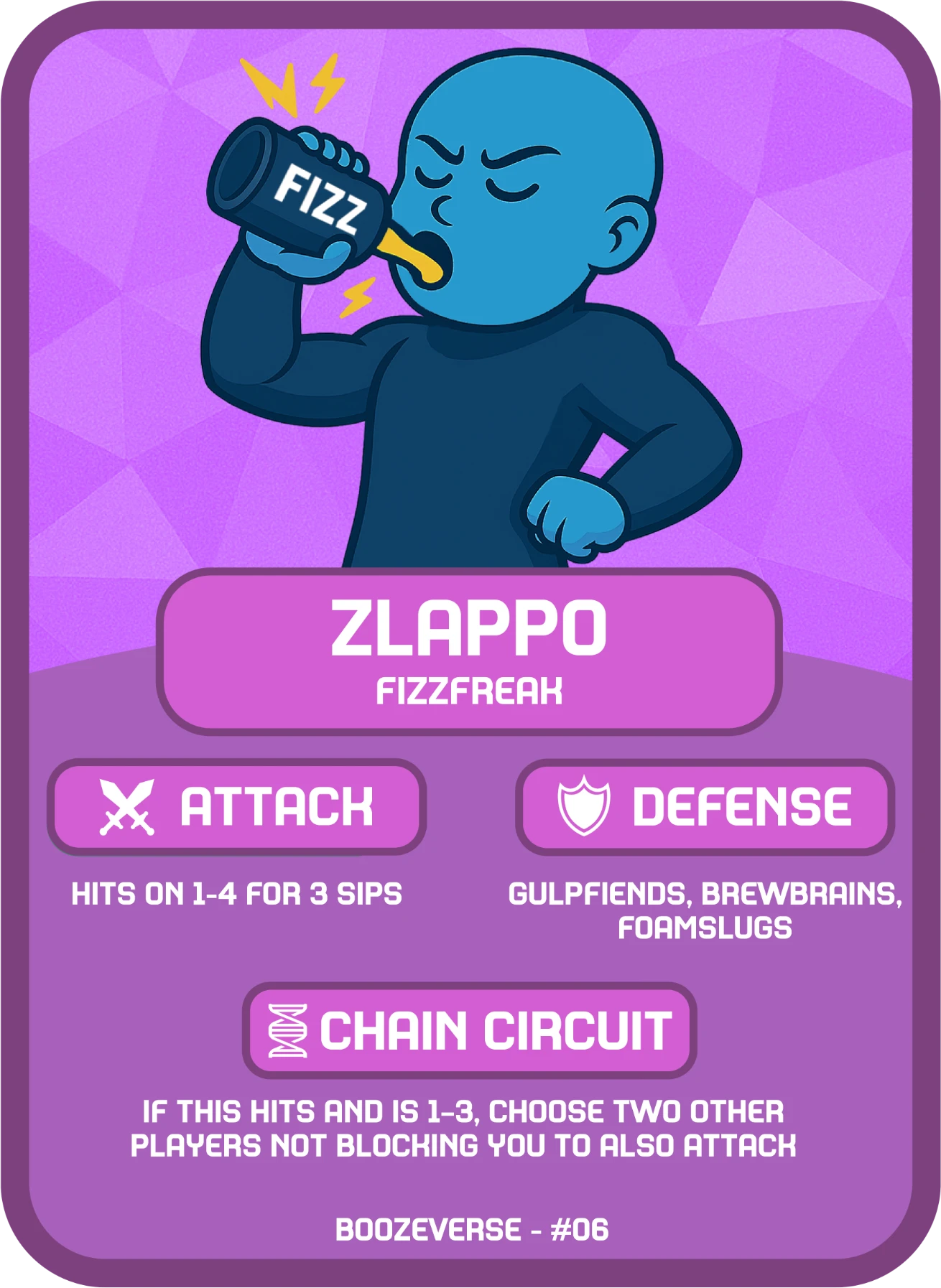 Zlappo Epic card art from Boozeverse